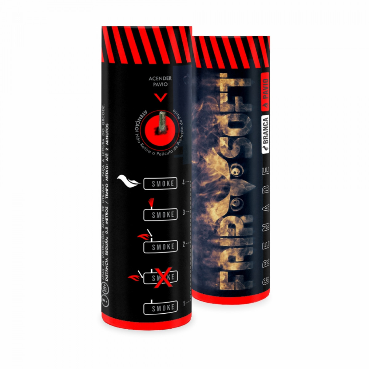 Granada de Fumaça Militar Airsoft - Branca | FAIRSOFT