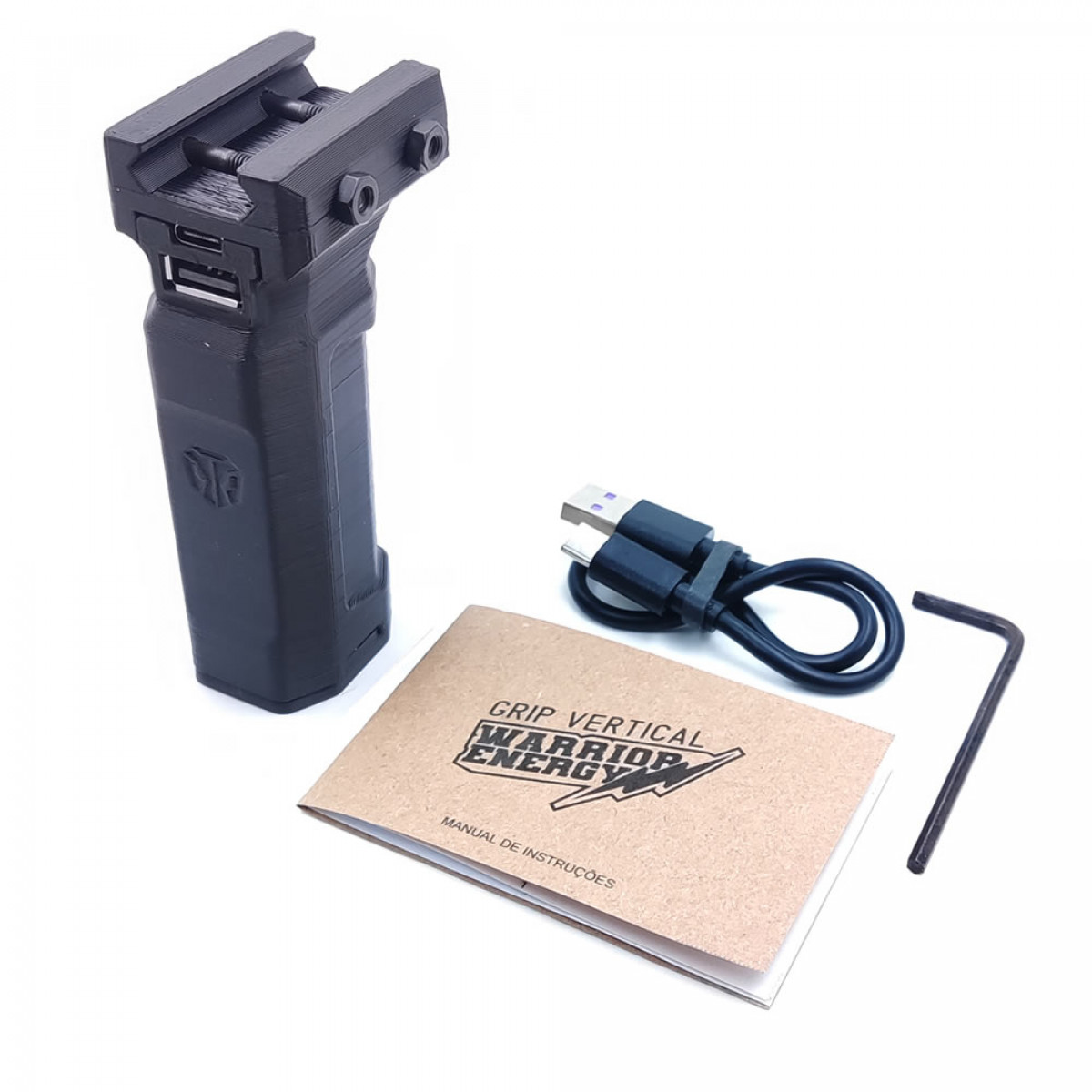Front Grip Vertical Picatinny Warrior Energy - Preto | FAIRSOFT