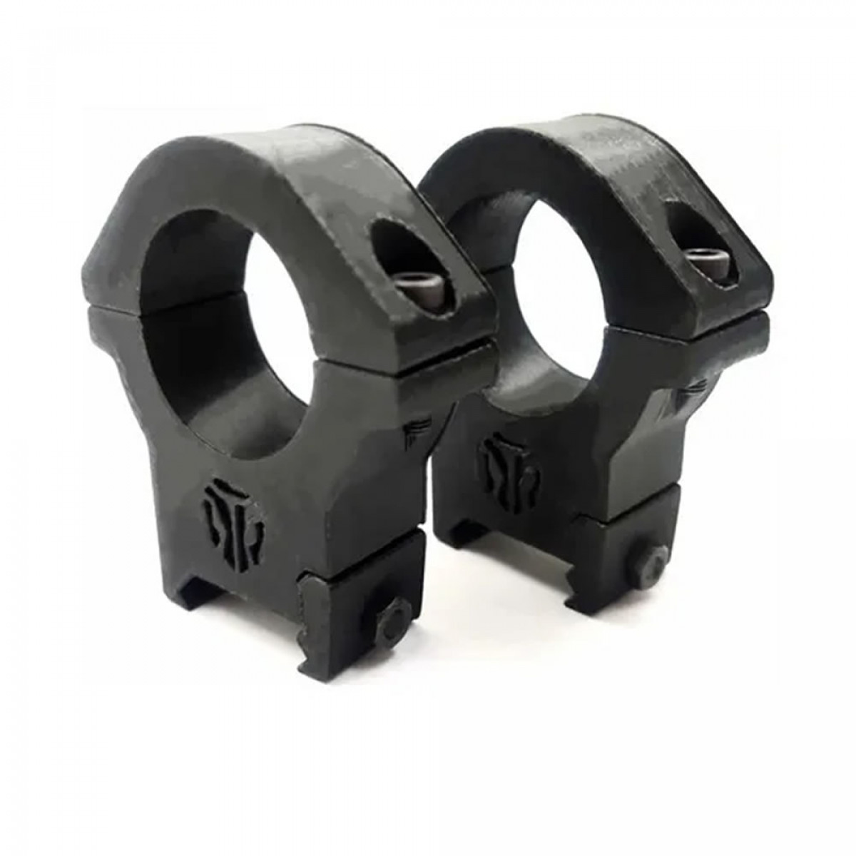 Suporte para Luneta Trilho Picatinny 20mm - Par Preto | FAIRSOFT