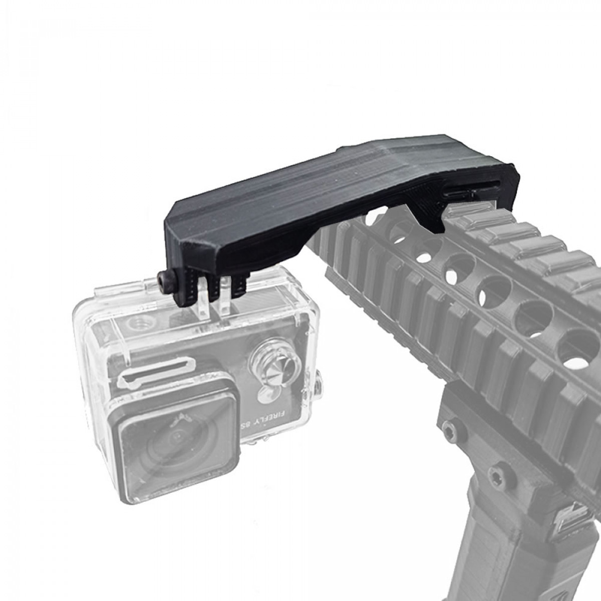 Suporte para Câmera Trilho Picatinny 20mm - Preto | FAIRSOFT