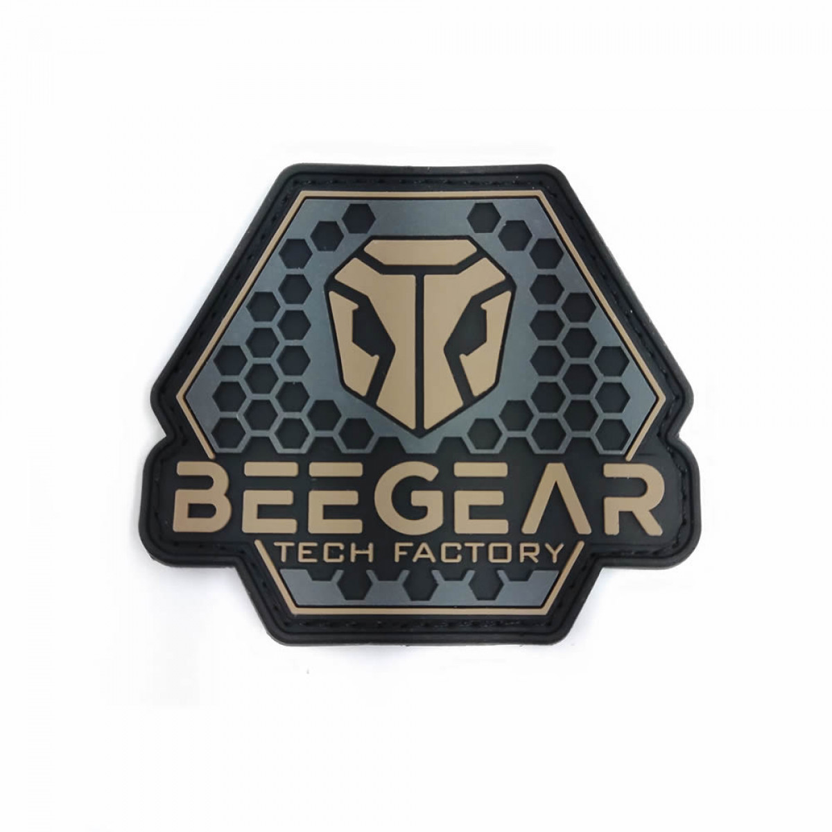 Patch Emborrachado Velcro Beegear Oficial - Black | FAIRSOFT