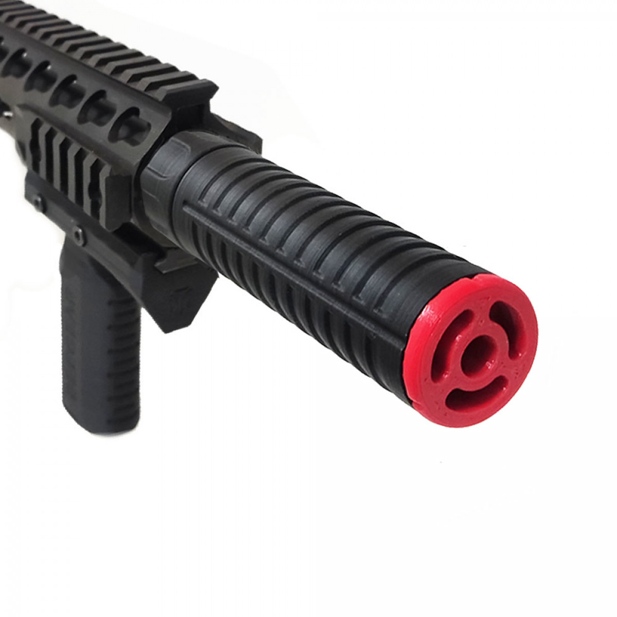 Supressor Tapa Cano 33x115mm Wave - Preto | FAIRSOFT