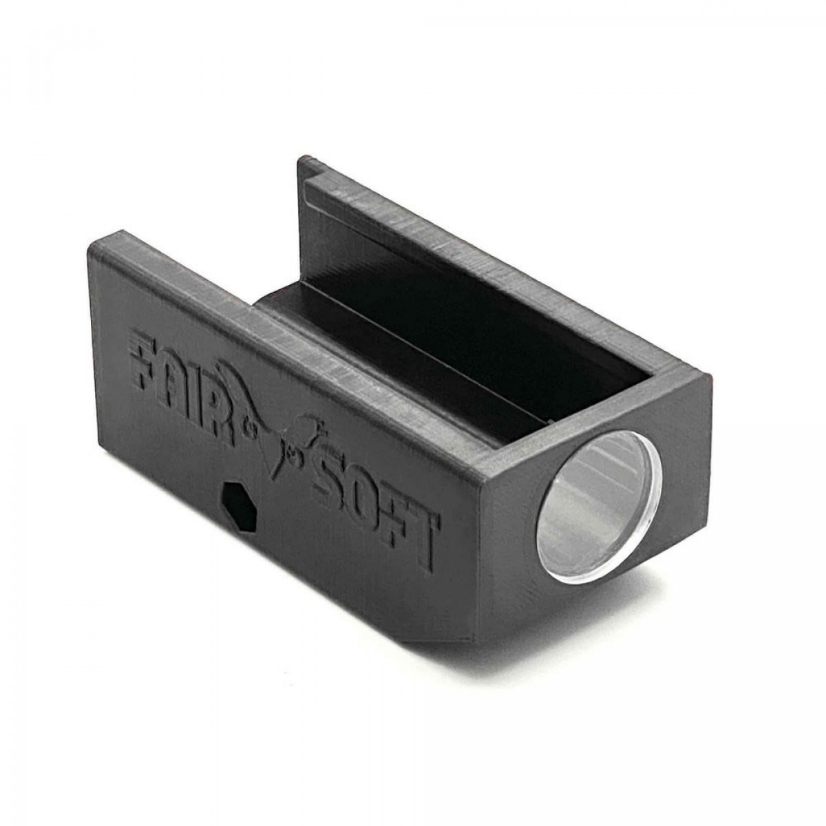 Case Câmera de Ação Suporte Foxeer 35mm Trilho 20mm - Preto | FAIRSOFT