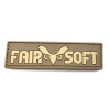 Patch Emborrachado Velcro Fairsoft Oficial - Tan | FAIRSOFT
